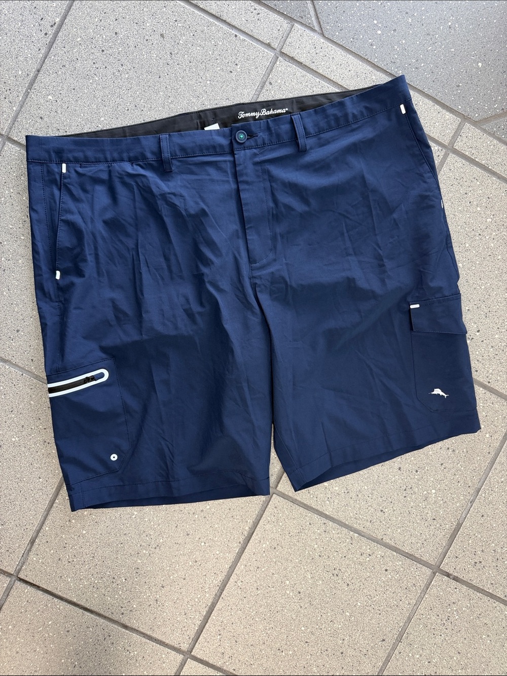 Navy Blue Shorts with Back Pocket
